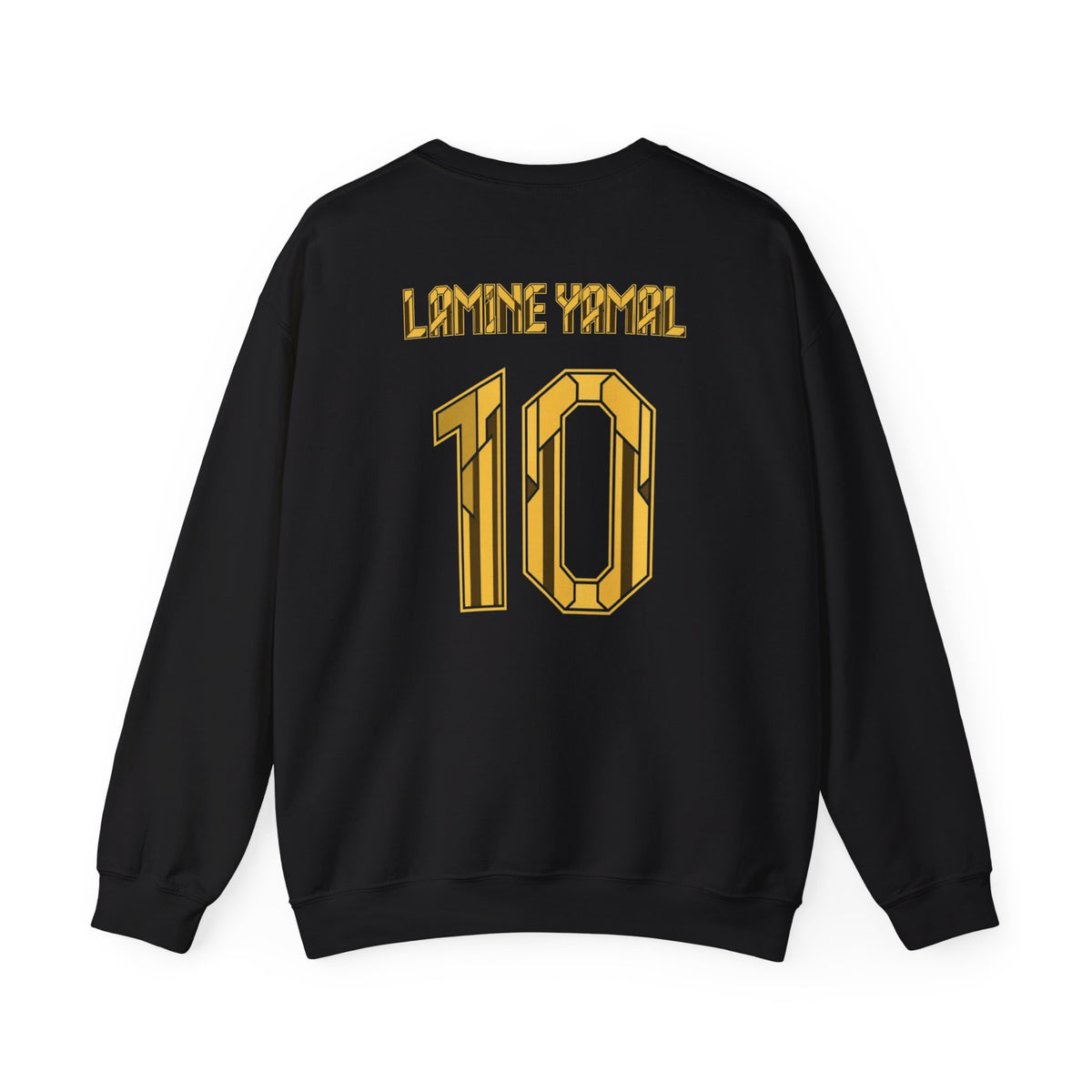 Lamine Yamal #10 soccer crewneck sweatshirt in black