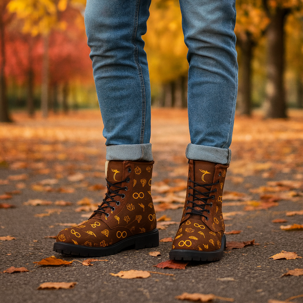 Men's Fur-Lined Leather Boots — Insulated Winter & Snow Footwear image 0