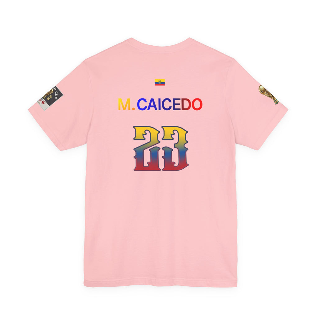 Caicedo Ecuador Soccer Jersey T‑Shirt — Custom Name & Number (23)