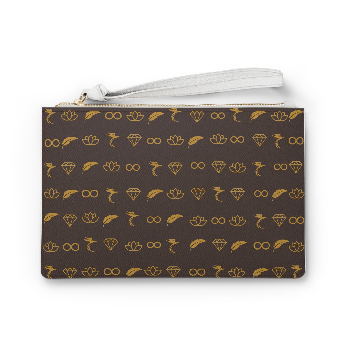Elegant Bohemian Clutch Bag with Symbolic Patterns