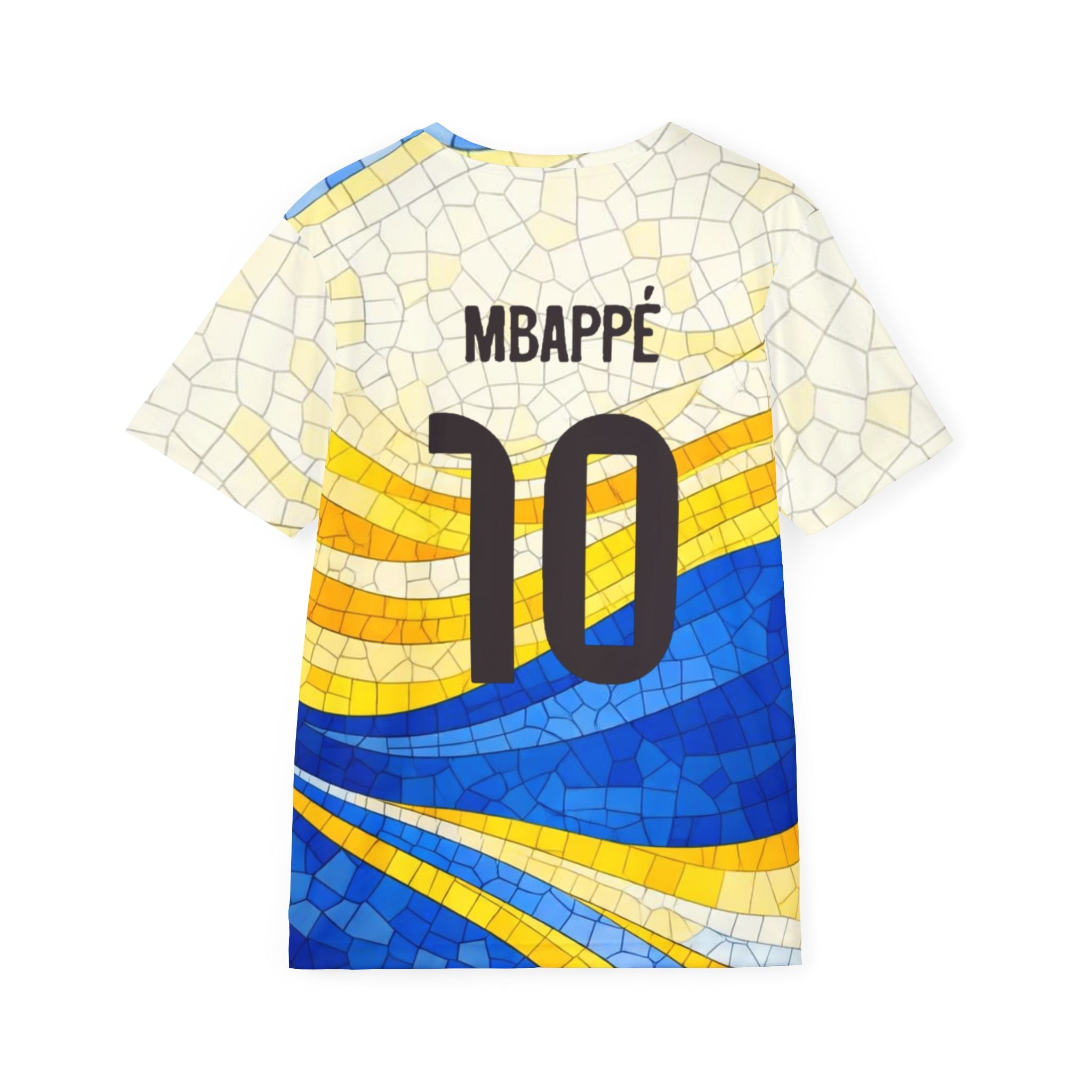 Mbappé #10 Mosaic Soccer Jersey – Emirates Fly Better Athletic Tee