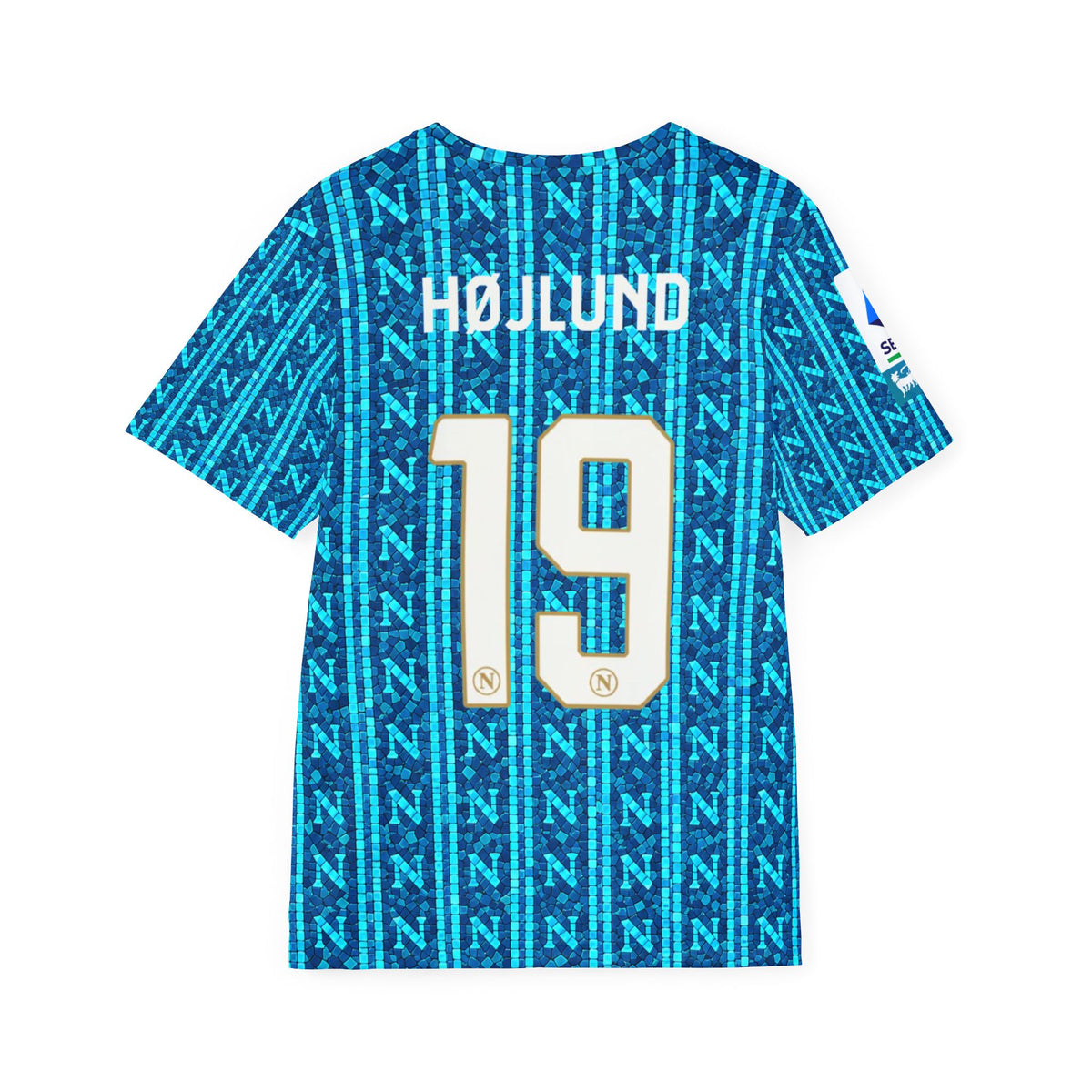 Napoli Blue All-Over Print Men’s Sports Jersey — Højlund #19 Fan Shirt