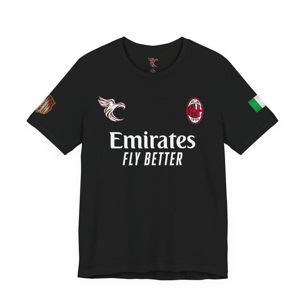 Emirates Fly Better Black Football Jersey T-Shirt