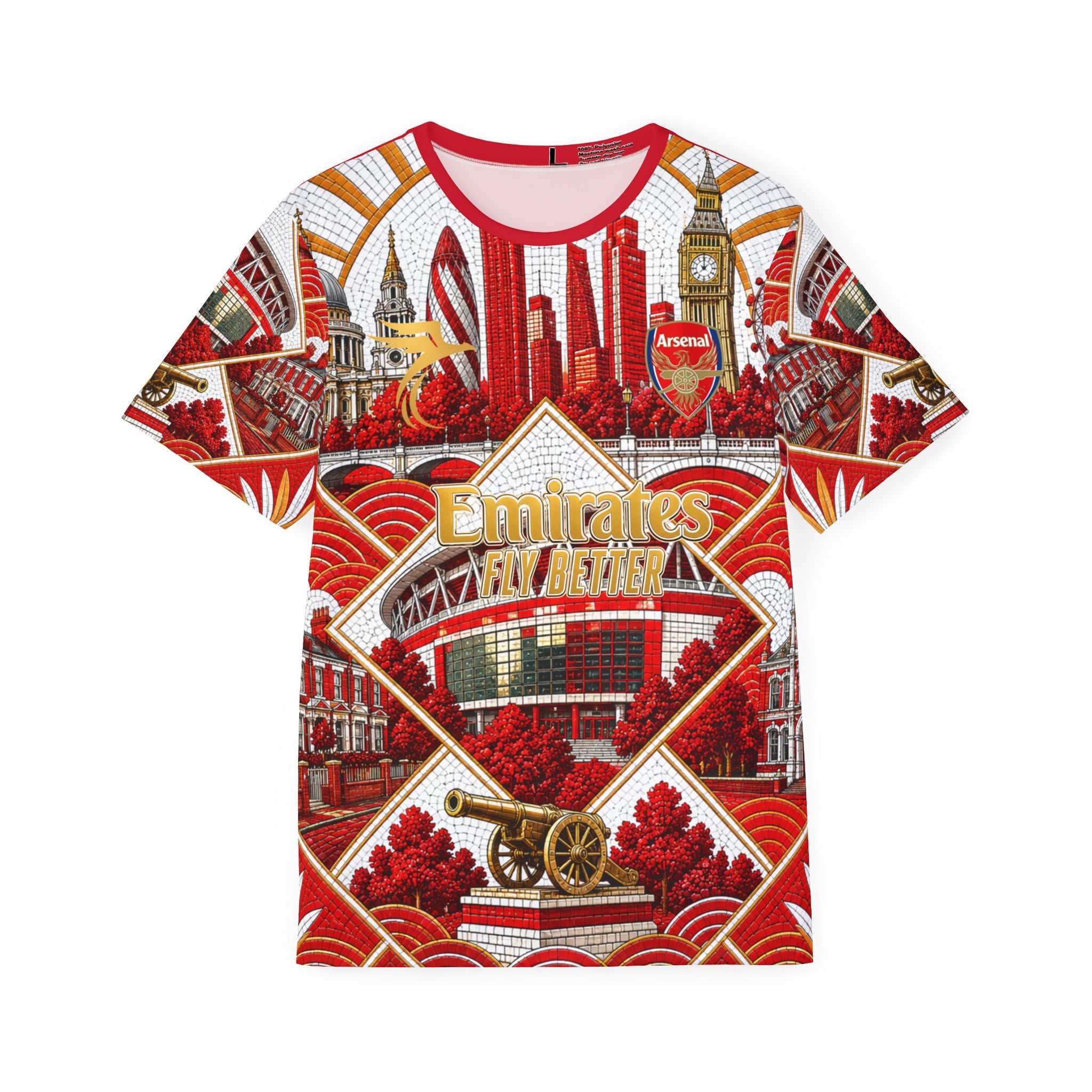 Red Arsenal Football Jersey — 'Saka 7' Men's Soccer Shirt