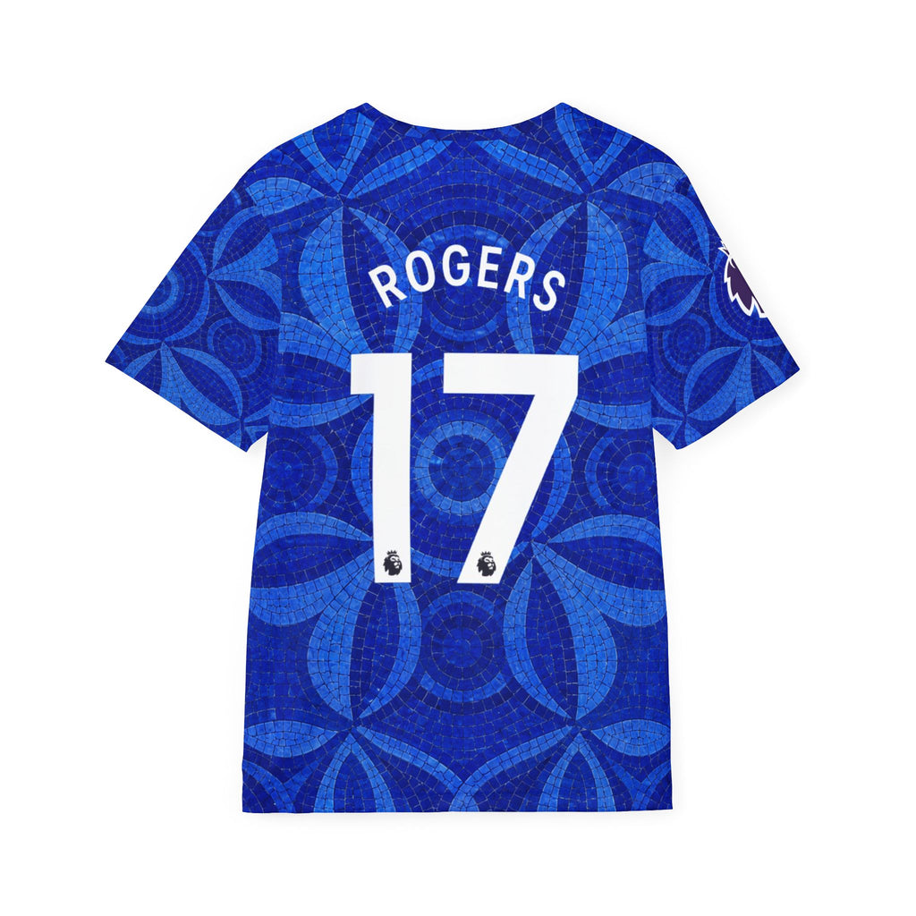 Blue Chelsea Rogers #17 Soccer Jersey - Custom Name & Number
