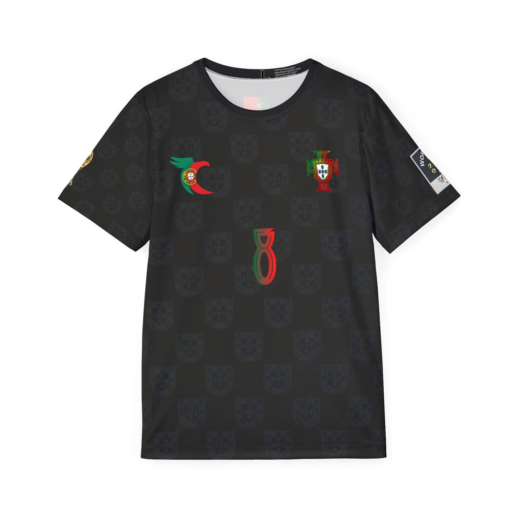 Portugal B. Fernandes #8 Black Soccer Jersey — Men’s Football Shirt