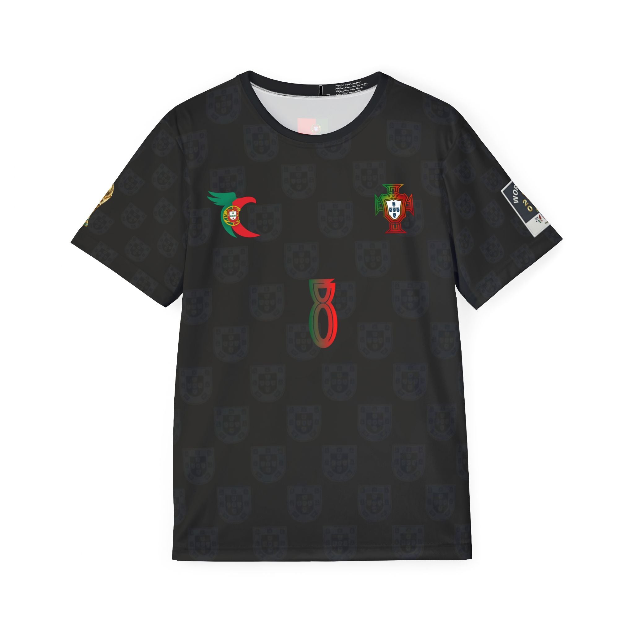 Portugal B. Fernandes #8 Black Soccer Jersey — Men’s Football Shirt