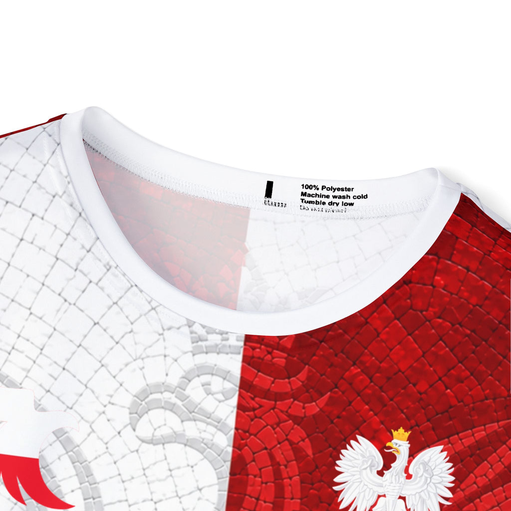 Poland Red & White Soccer Jersey — Lewandowski #9 Fan Tee