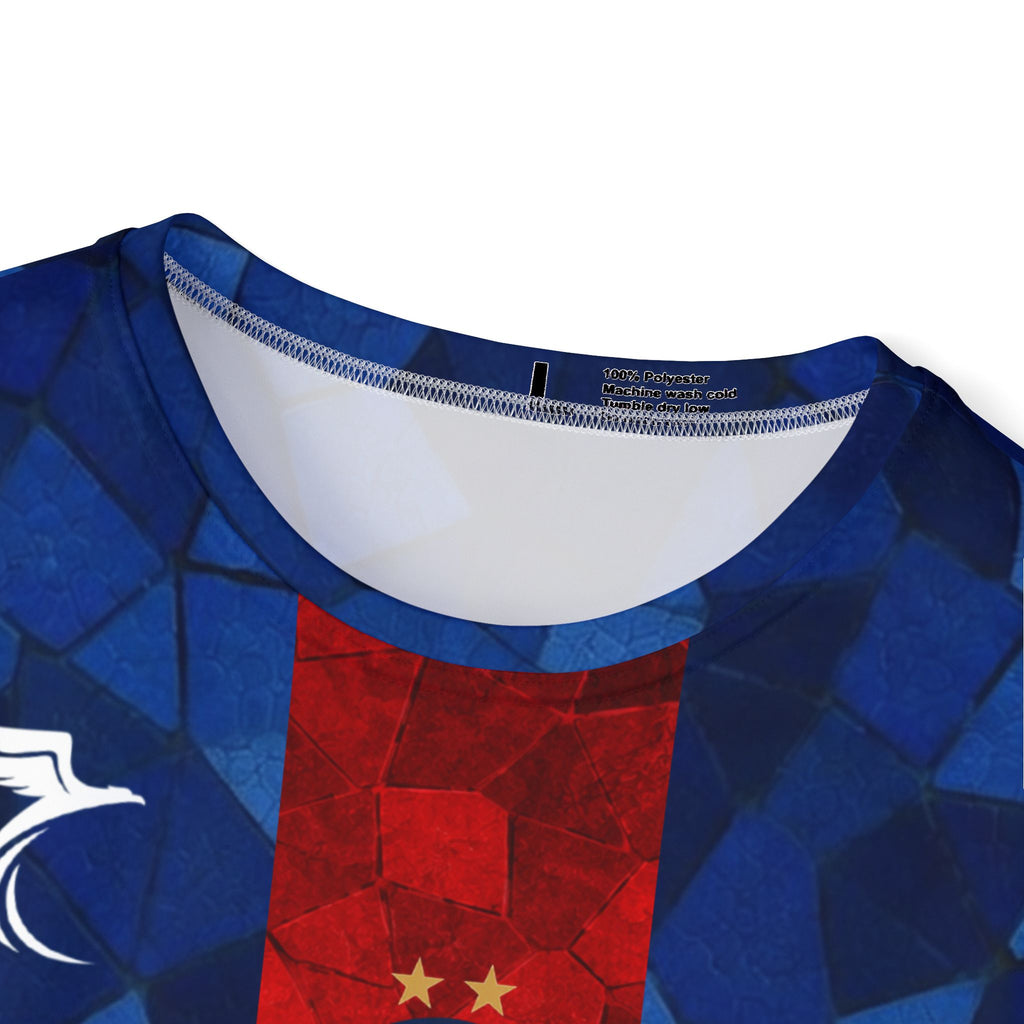 PSG-Inspired Men's Soccer Jersey — Qatar Airways Design, Custom Name & Number