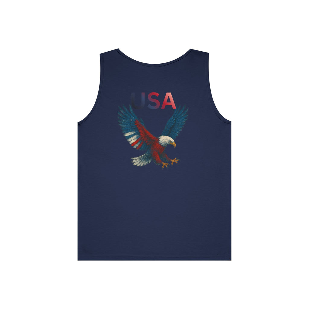 USA Eagle Tank Top — Patriotic American Flag Bald Eagle Graphic