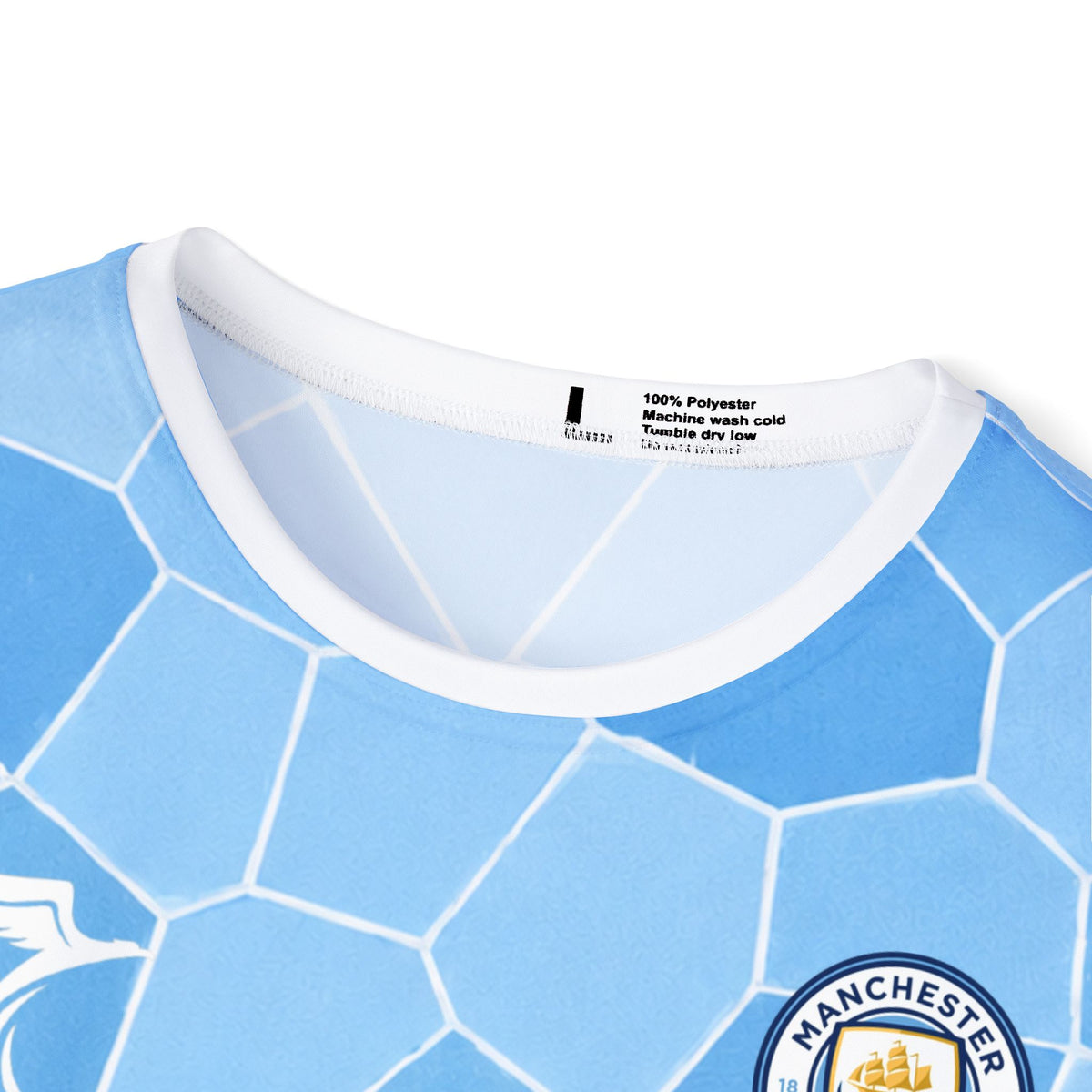 Manchester City Style Soccer Jersey — Light Blue Gakpo #18 Replica