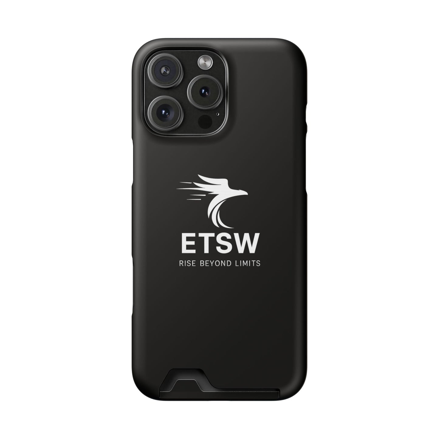 ETSW Logo Phone Case with Card Holder | Slim Protective Wallet Case