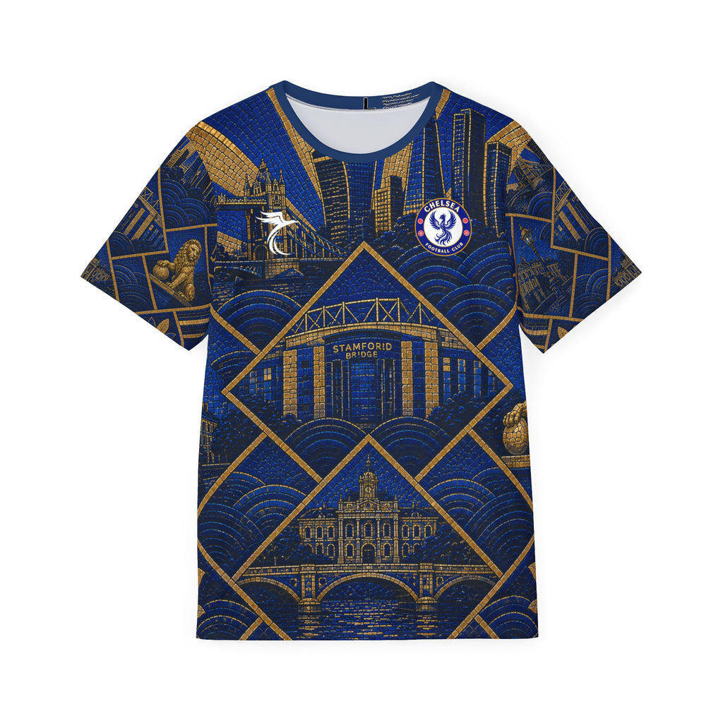 Men's Blue Soccer Jersey — 'Palmer 10' All-Over Print