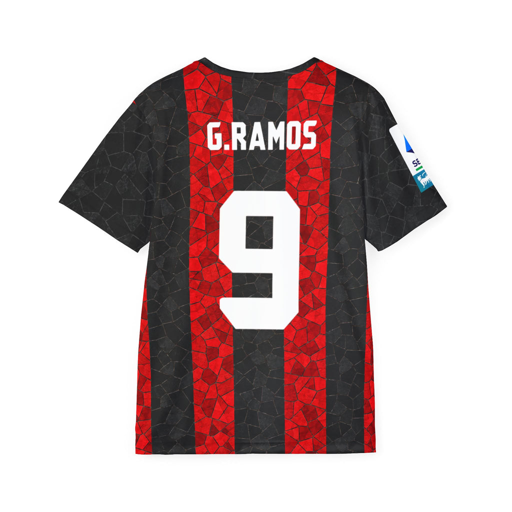AC Milan Style Men's Soccer Jersey — G. Ramos #9 Emirates Fly Better