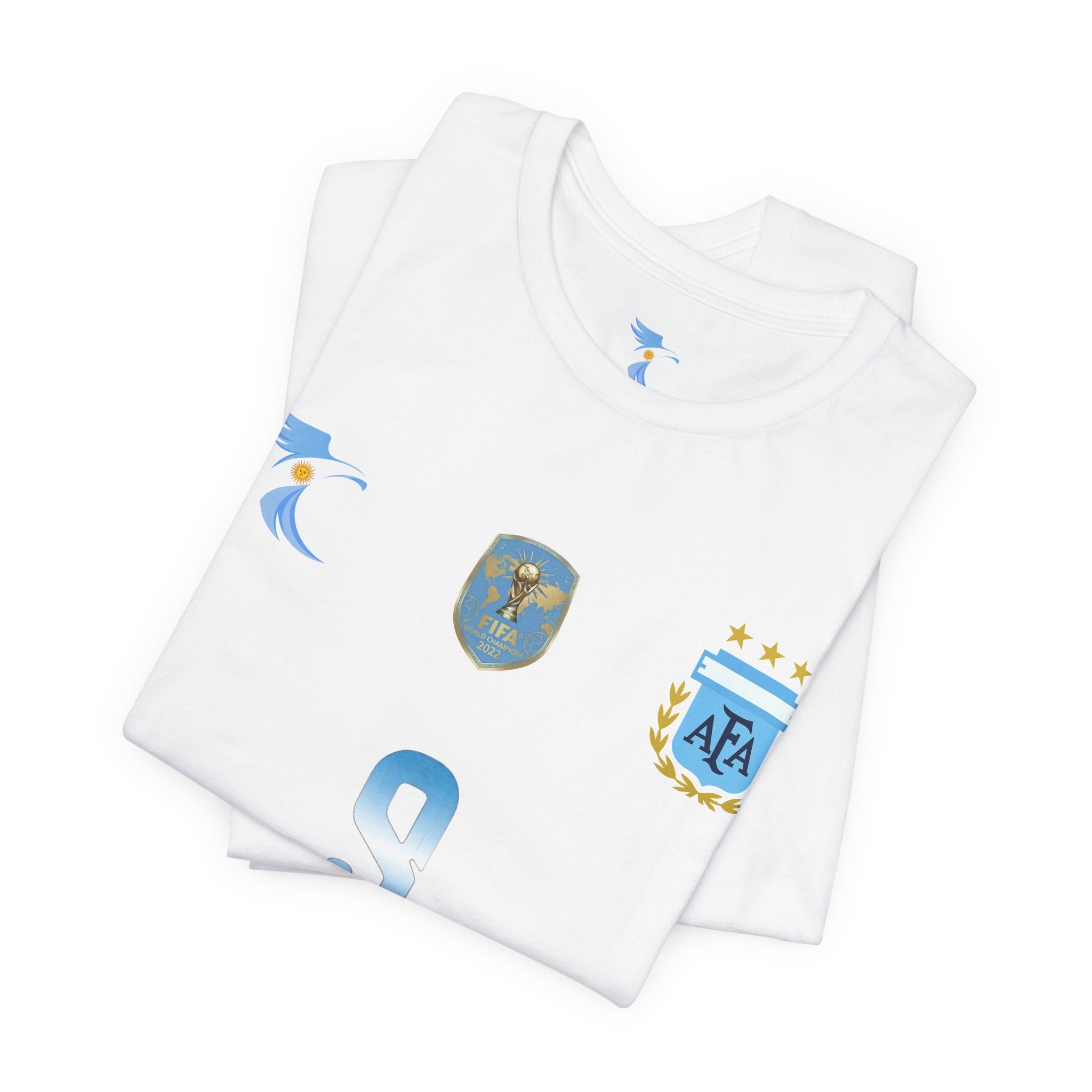 Argentina Alverez #9 Jersey Tee — J. Álvarez #9 Replica Football Shirt