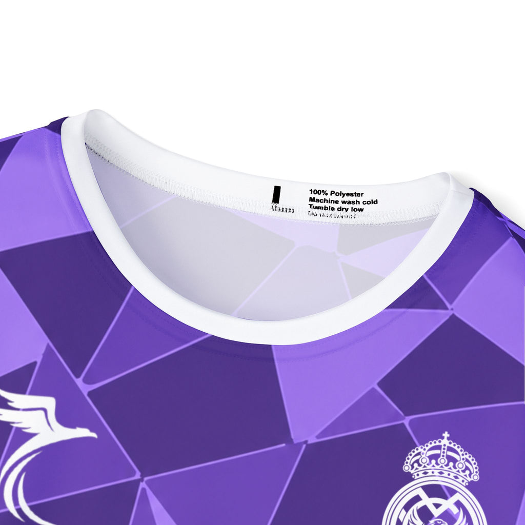 Ronaldo #7 Purple Geometric Soccer Jersey