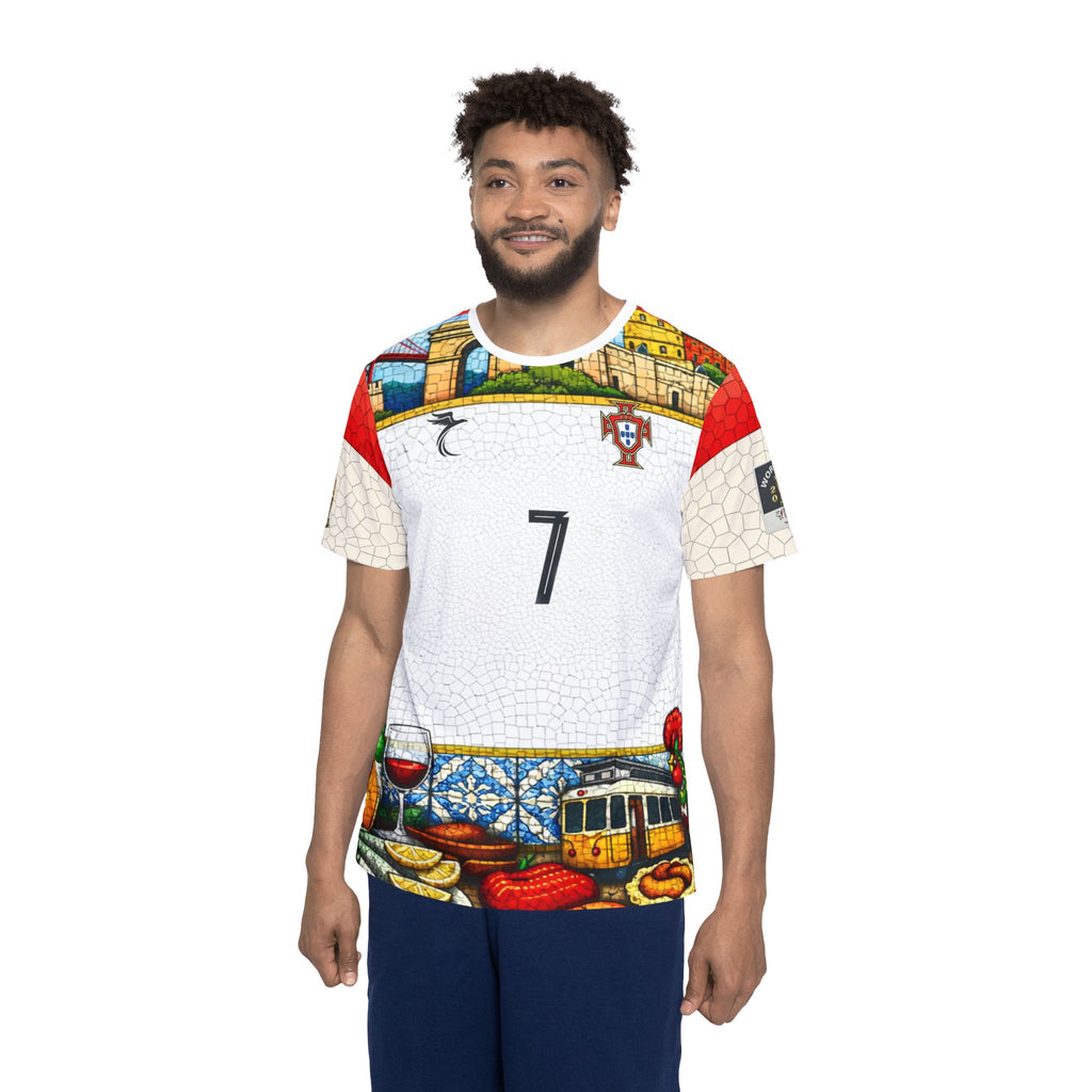 Ronaldo #7 Portugal Mosaic Soccer Jersey – All-Over Print Fan Shirt