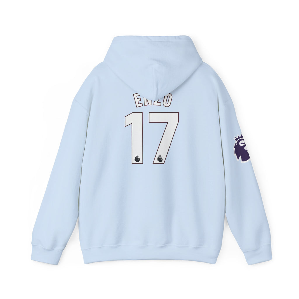 Manchester City 'ENZO 17' Pullover Hoodie – Sky Blue Football Fan Sweatshirt