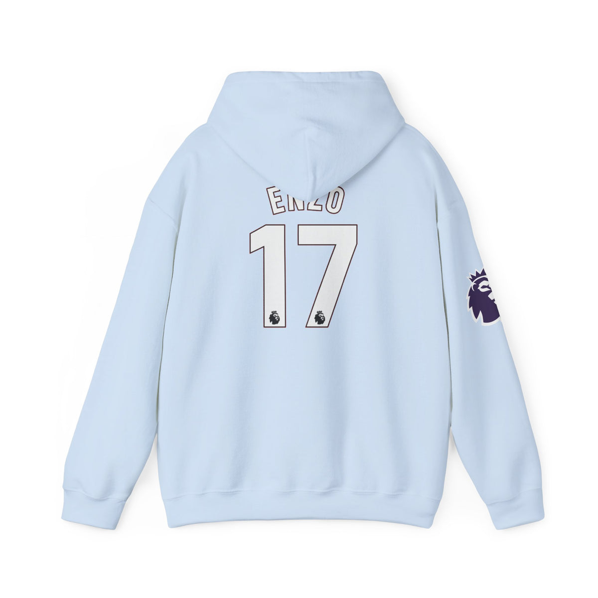 Manchester City 'ENZO 17' Pullover Hoodie – Sky Blue Football Fan Sweatshirt
