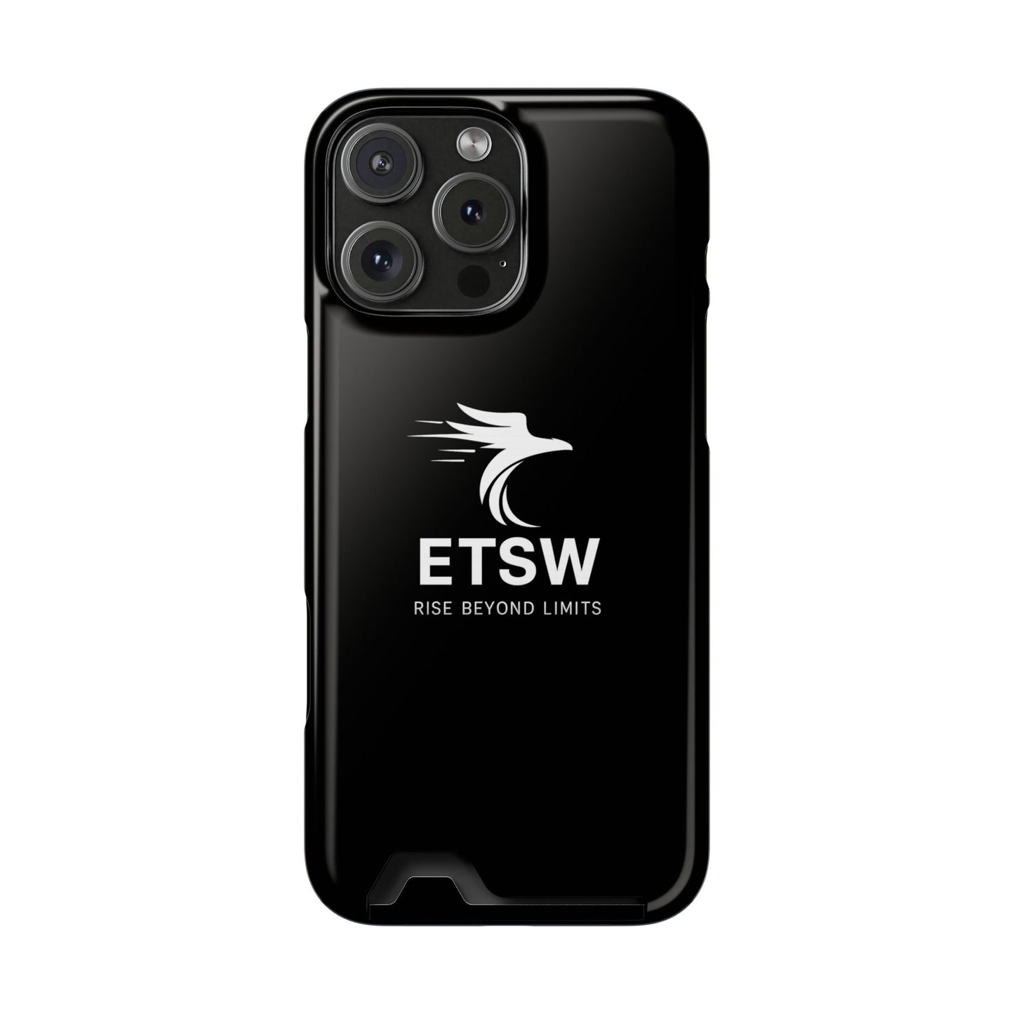 ETSW Logo Phone Case with Card Holder | Slim Protective Wallet Case
