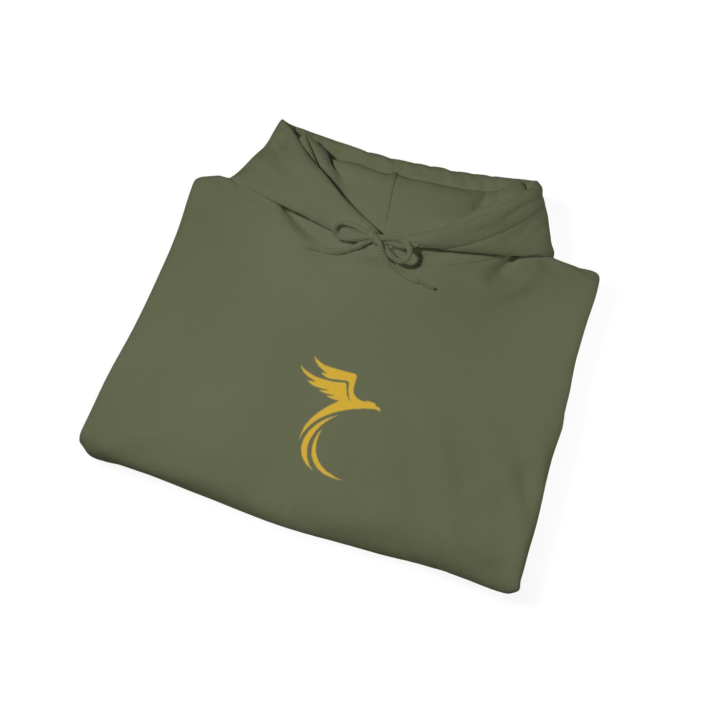 Rise Beyond Limits hoodie | Minimal gold crescent logo sweatshirt