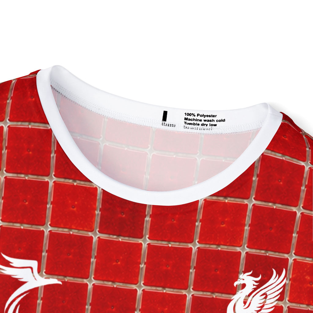 Liverpool Retro Grid Soccer Jersey — 'Mac Allister 10' Custom Fan Tee