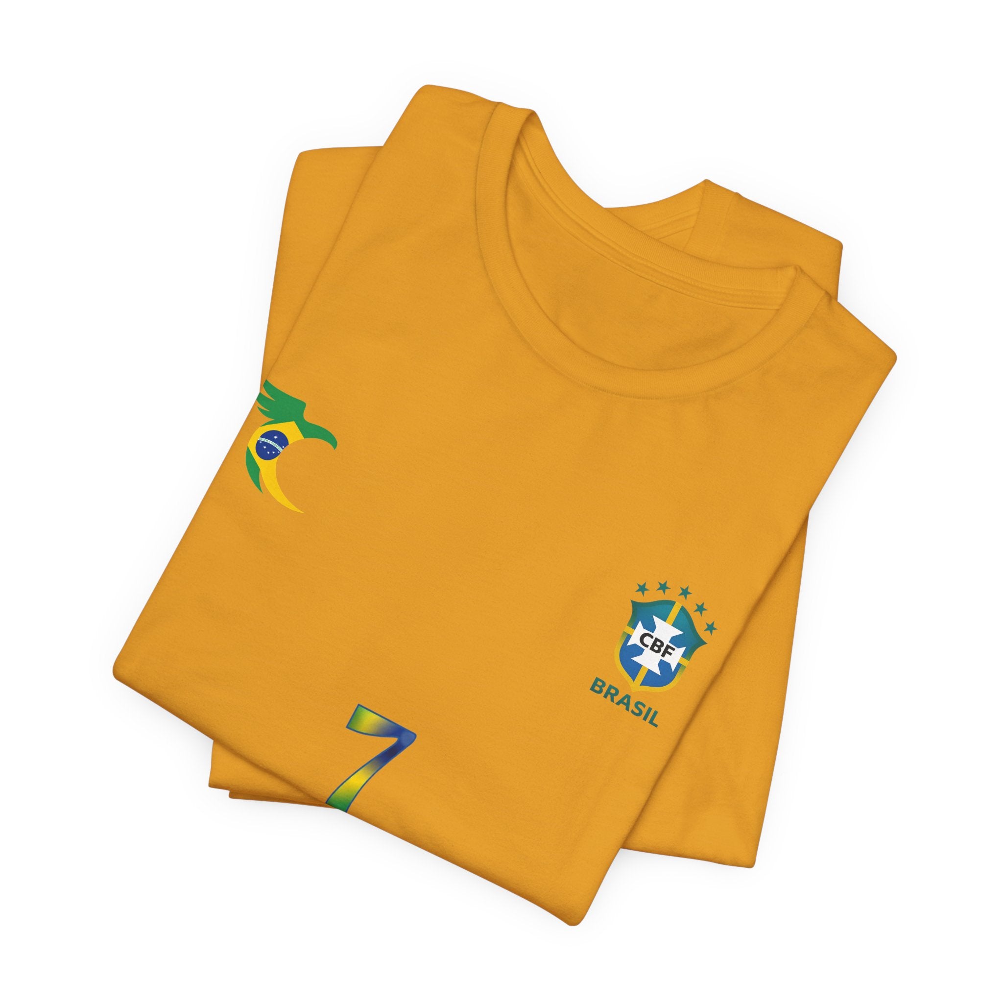 Brazil Soccer Jersey Tee – "VINI JR. 7" Fan Shirt