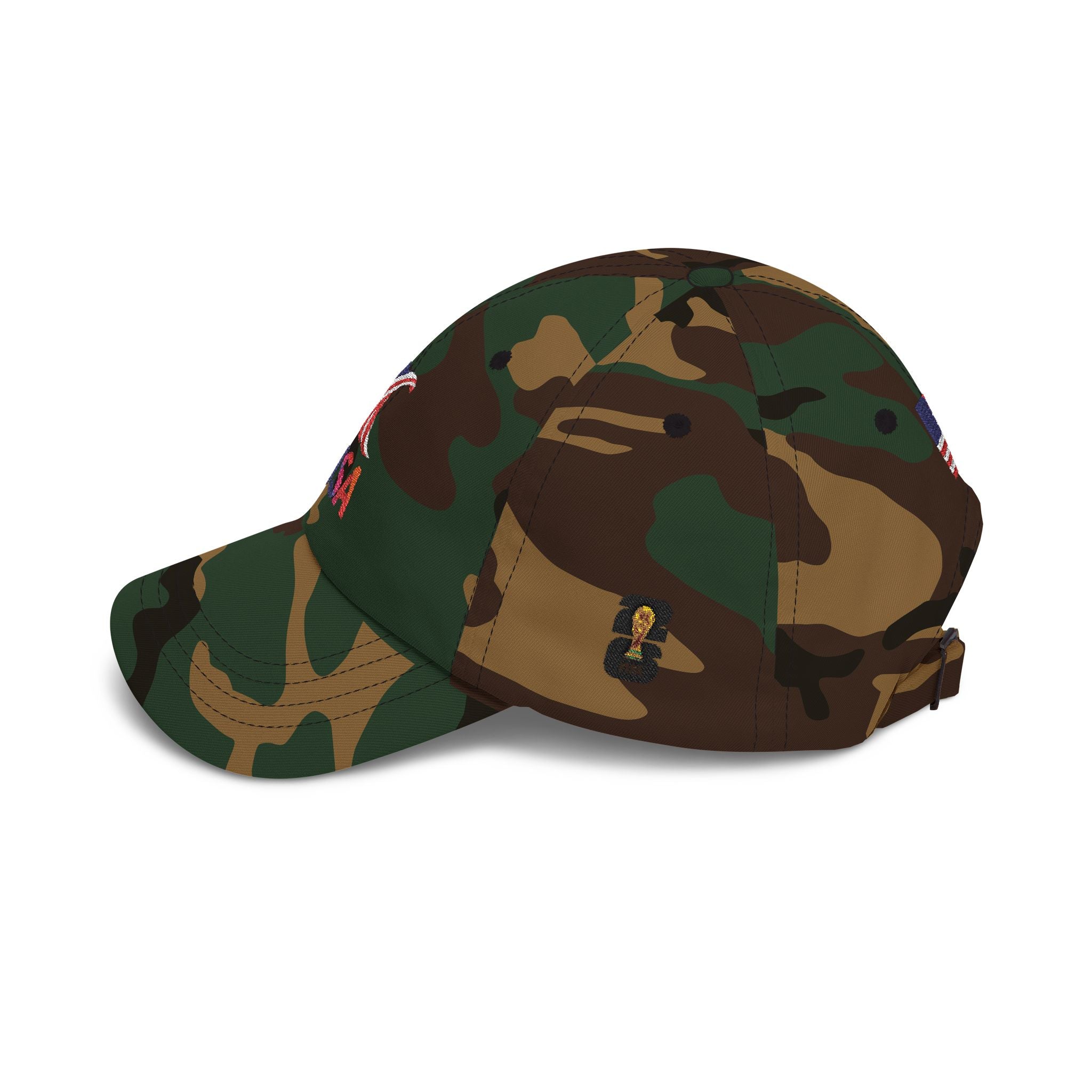 USA Embroidered Dad Cap — American Flag Patriotic Baseball Hat