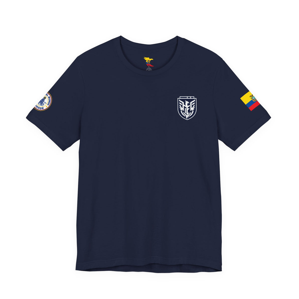 Custom Ecuador Flag Crest Jersey T-Shirt