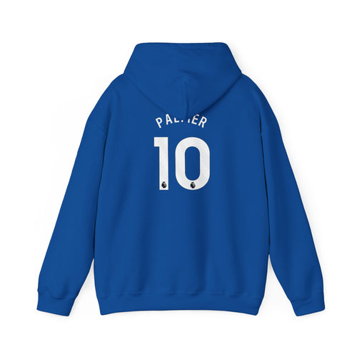 Chelsea FC Palmer 10 Jersey Hoodie | Football Club Crest, Premier League Sleeve