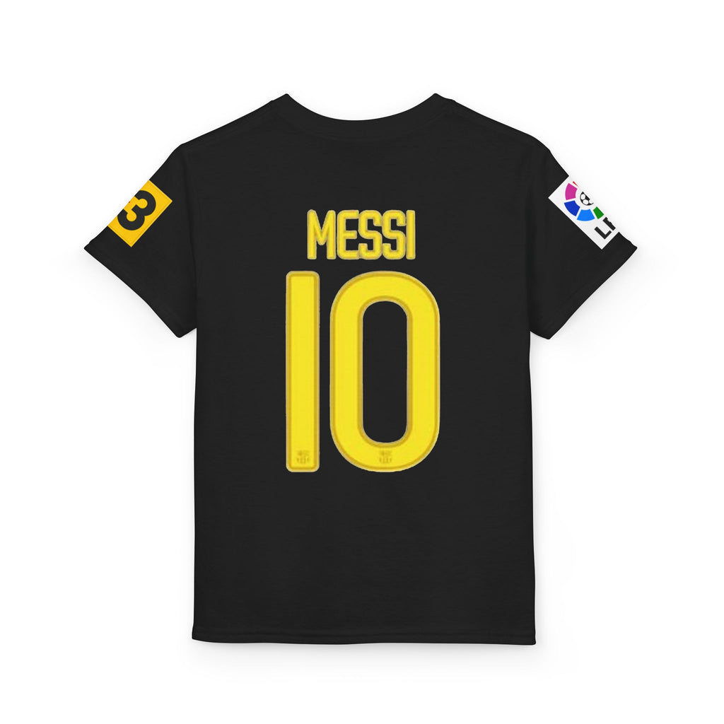 Youth Soccer Jersey — Black #10 Back Name Performance Tee