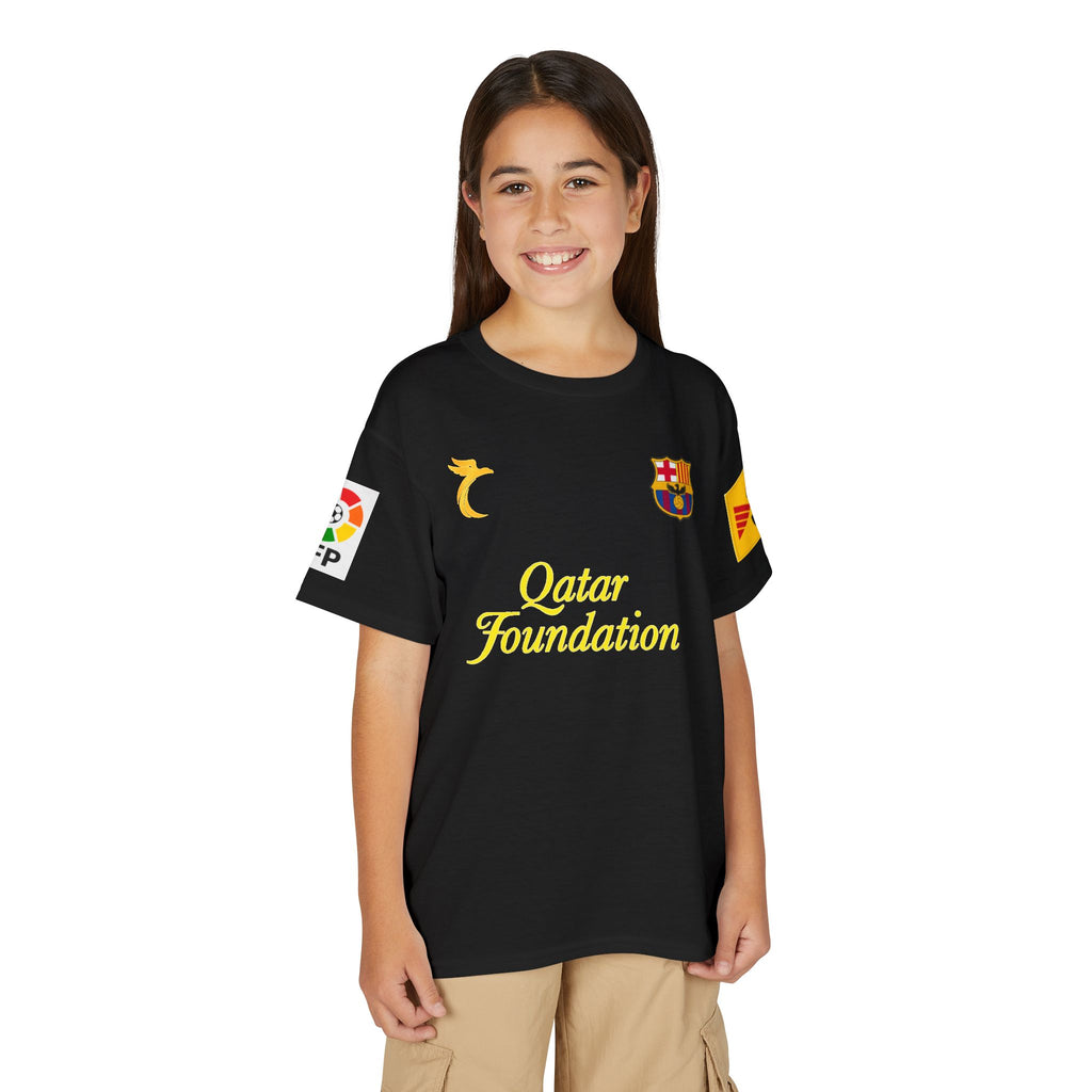 Youth Soccer Jersey — Black #10 Back Name Performance Tee