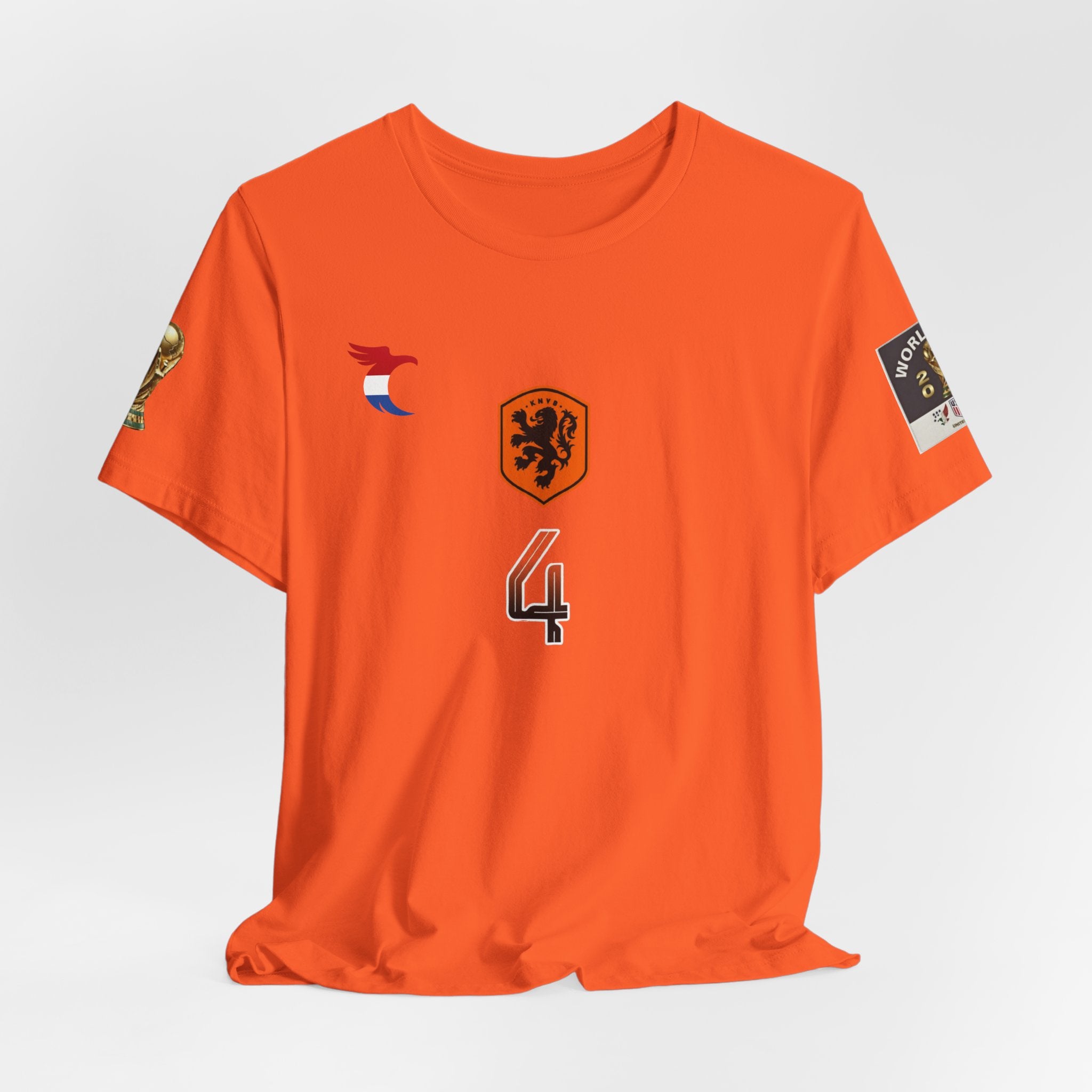 Netherlands Van Dijk Jersey T-Shirt — Heraldic Shield Graphic T‑Shirt