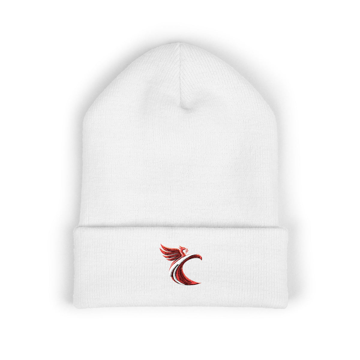 Embroidered Phoenix Liverpool Crest Beanie - Classic Cuffed Knit Hat