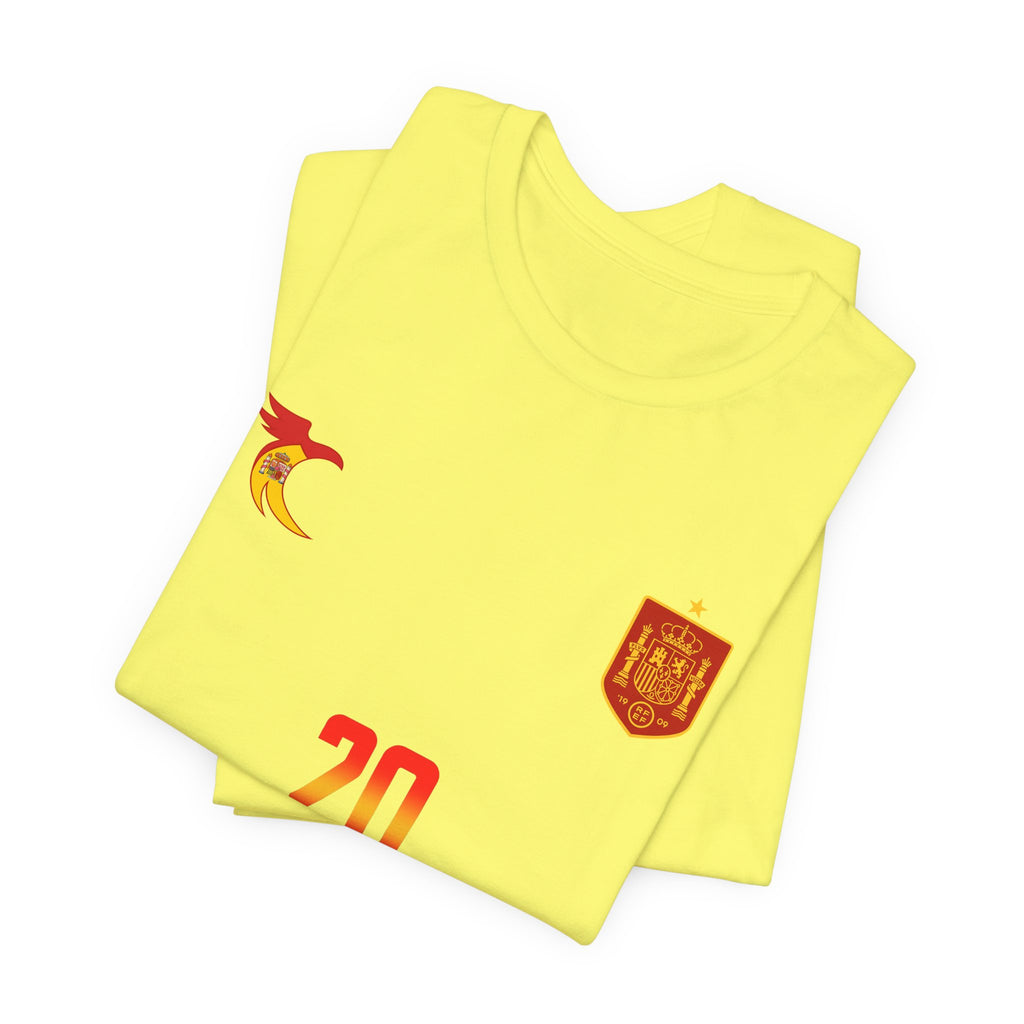 PEDRI 20 Soccer Jersey T-Shirt | Spain Football Name Number Tee