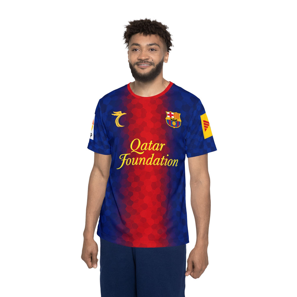 Messi 10 Retro FC Barcelona Jersey - Men's Sports Tee