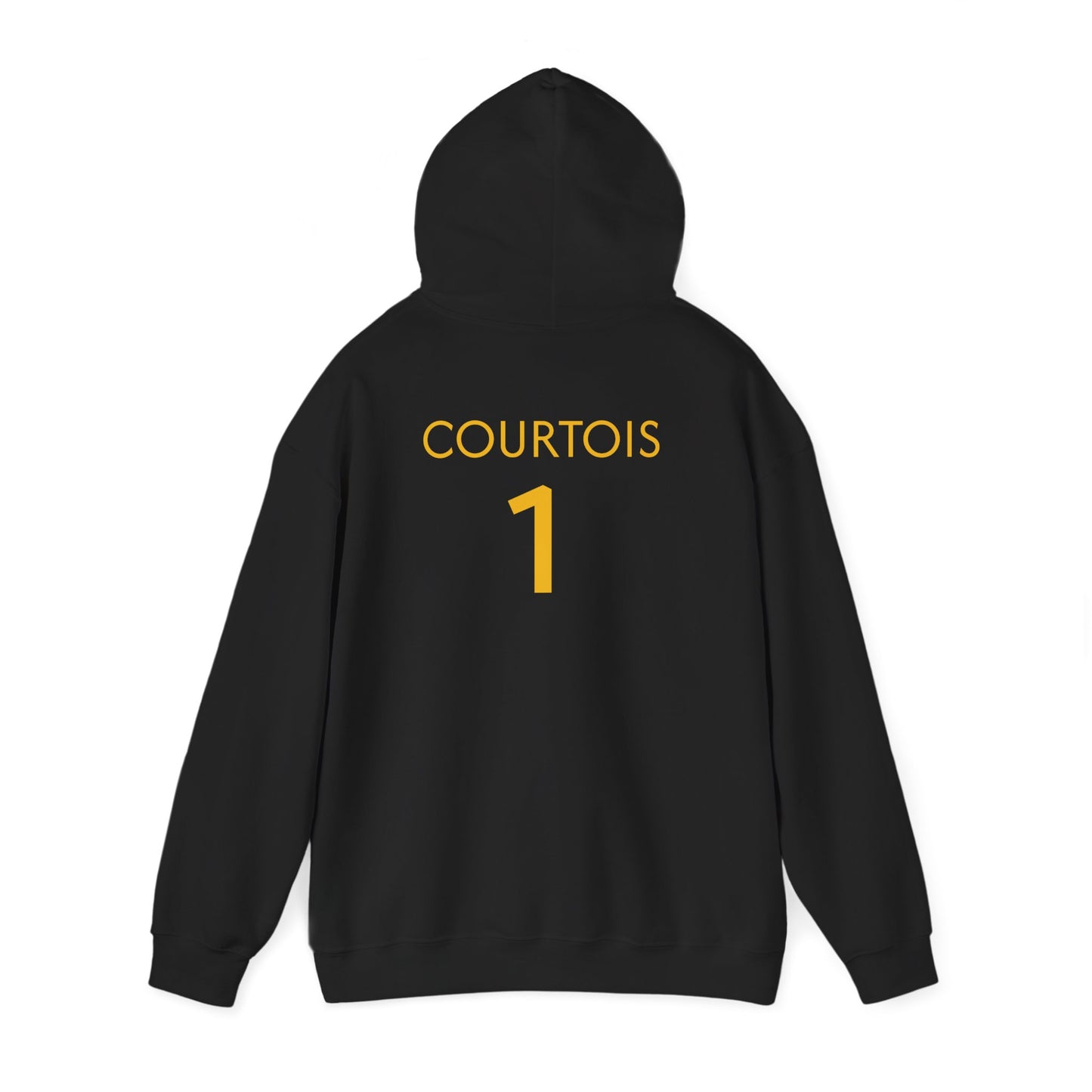 Belgium Courtois Sporty Unisex Hoodie, Casual Wear for Fans, Game Day Apparel image 2