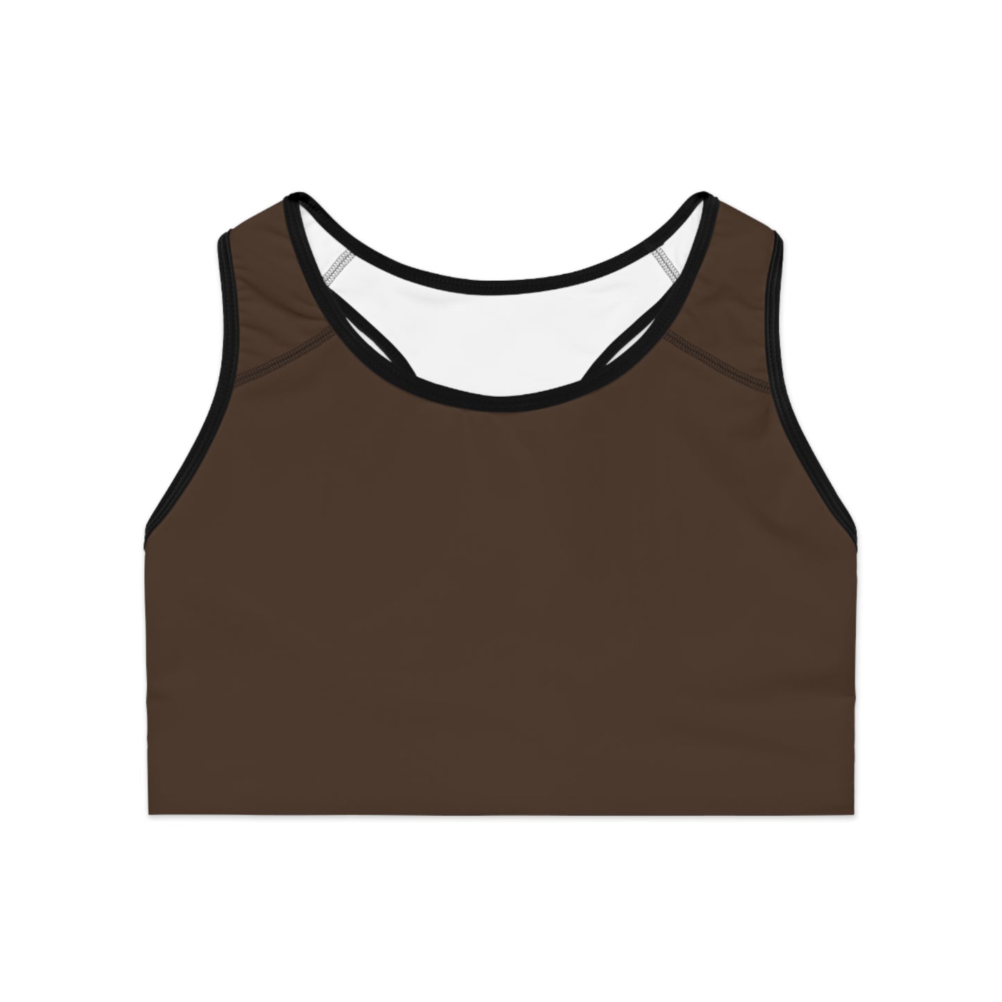 Versatile Brown Sports Bra - Ideal for Workout and Everyday Comfort image 0