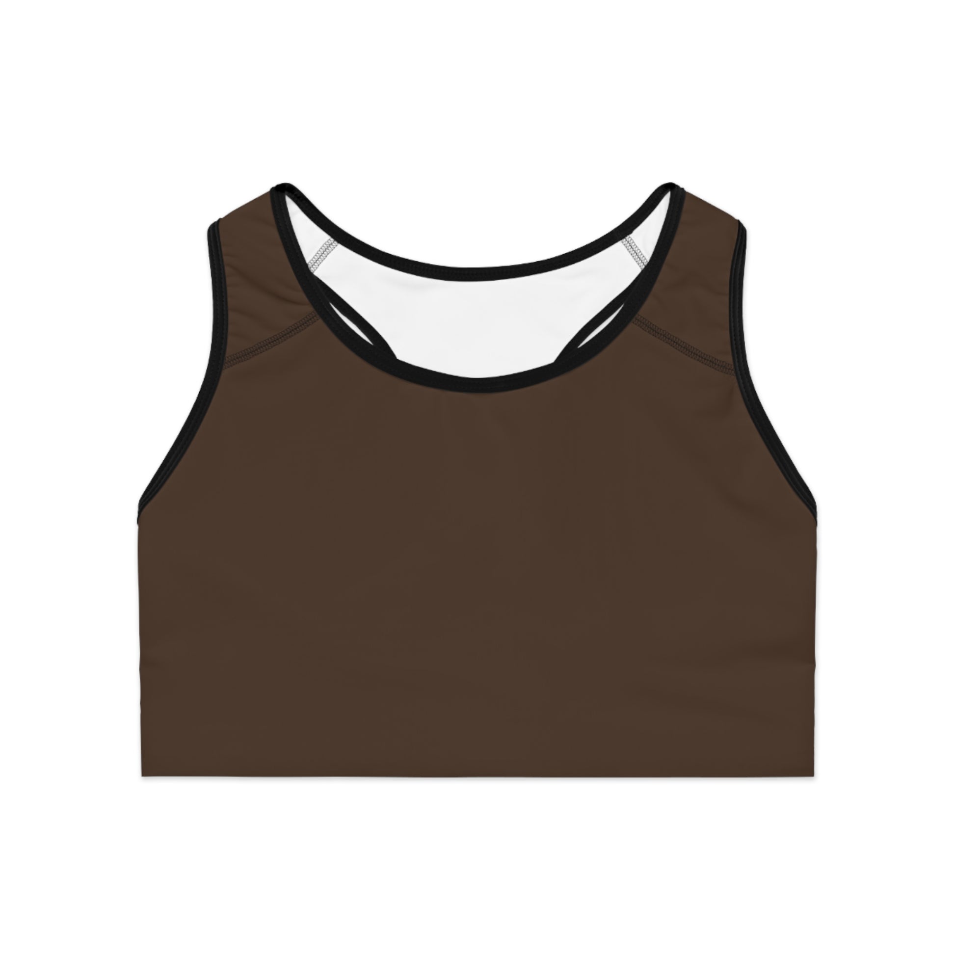 Versatile Brown Sports Bra - Ideal for Workout and Everyday Comfort image 0