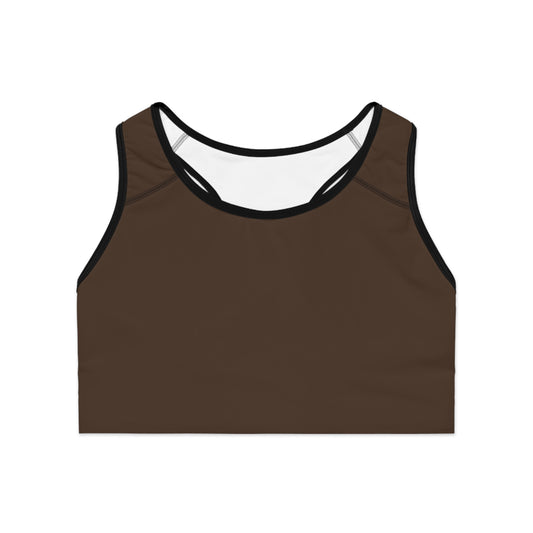 Versatile Brown Sports Bra - Ideal for Workout and Everyday Comfort image 0