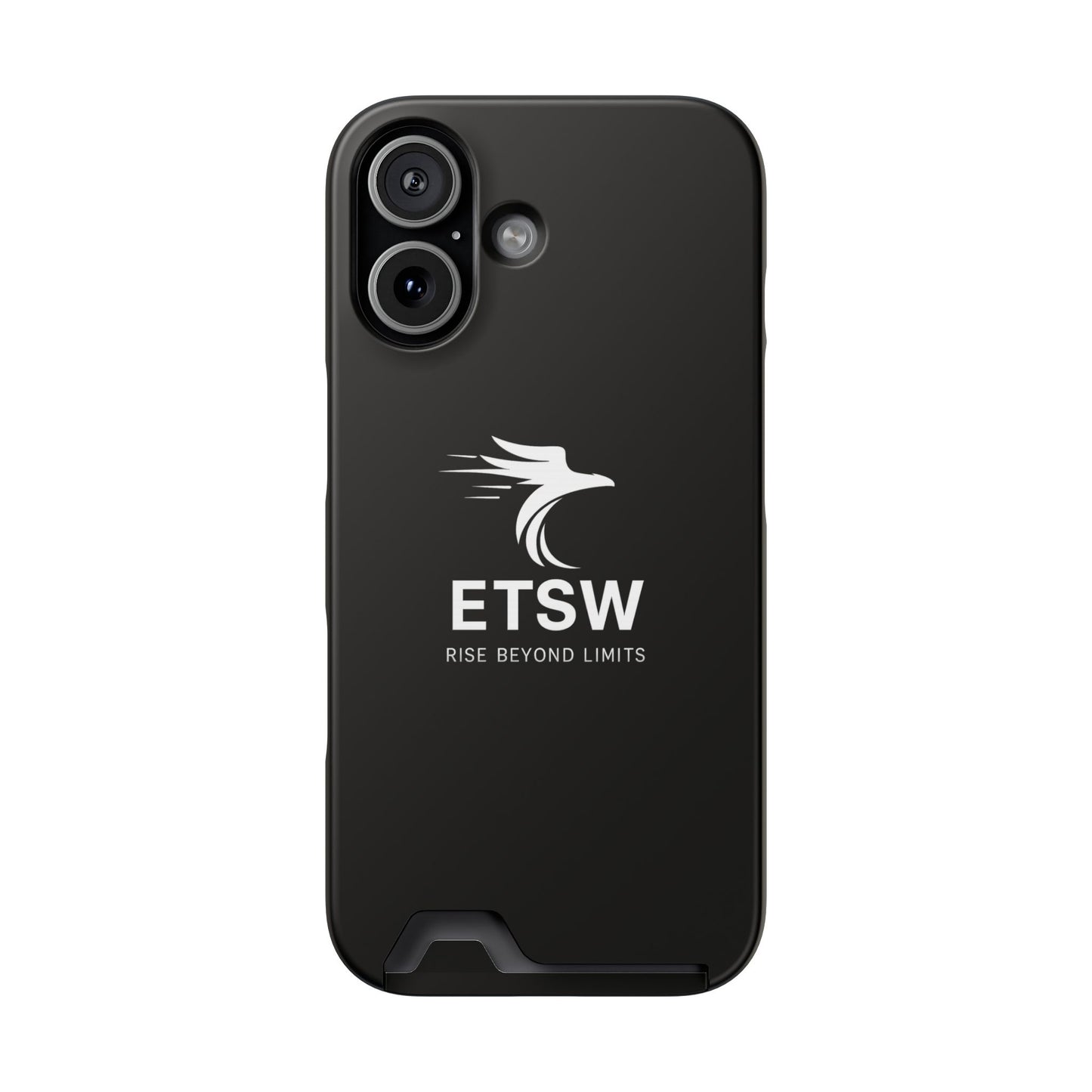 ETSW Logo Phone Case with Card Holder | Slim Protective Wallet Case