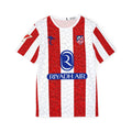 Atletico Red-White Striped Soccer Jersey — 'Lookman 11' Fan Shirt