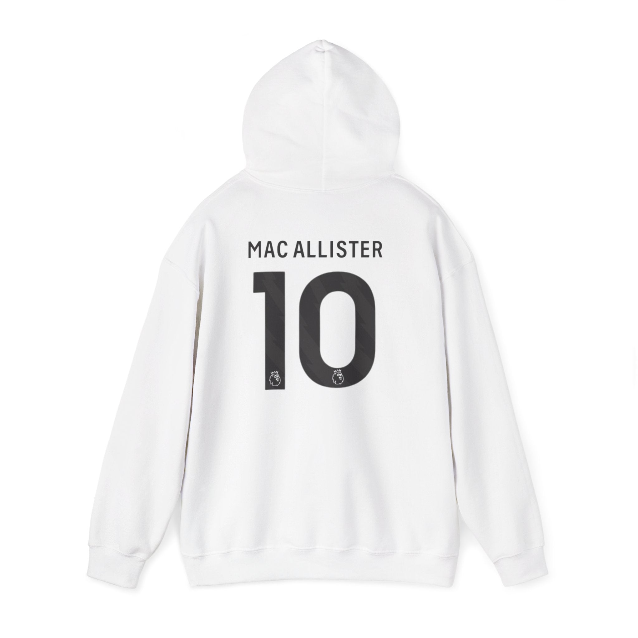 Liverpool-Inspired Hooded Sweatshirt — "10" Back Number with Chest Liver Bird Logo