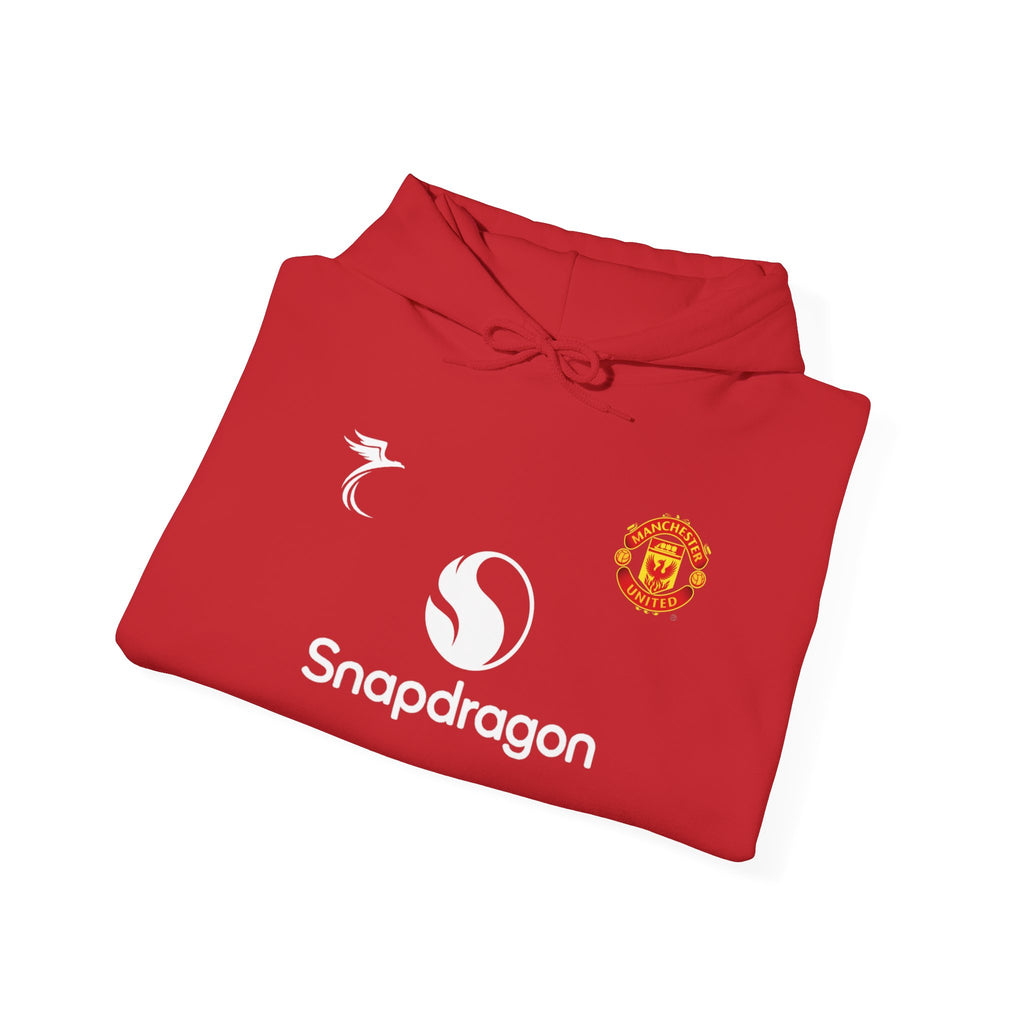 Retro Football Jersey Logo Hoodie | Pullover Sweatshirt with Number 8