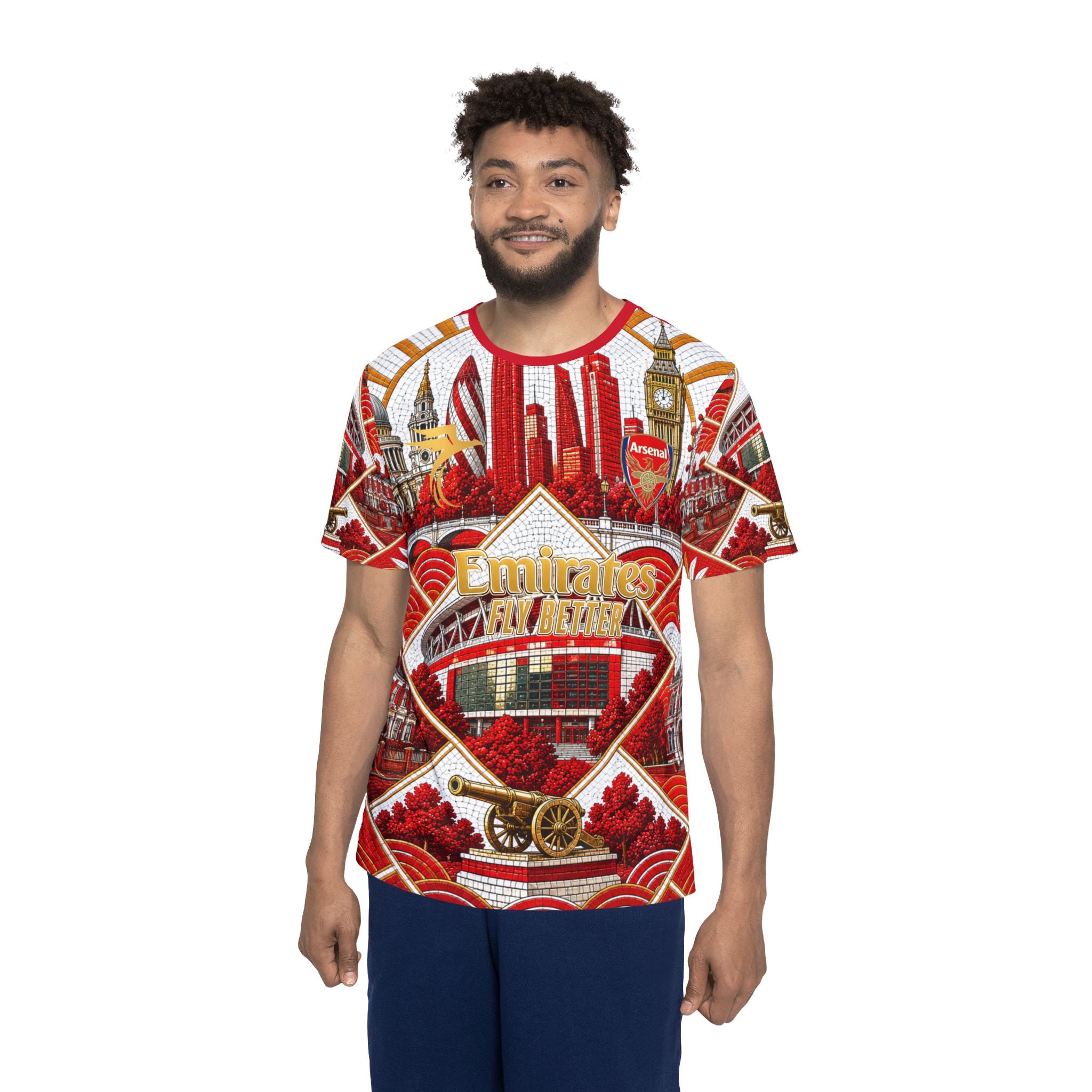 Red Arsenal Football Jersey — 'Saka 7' Men's Soccer Shirt