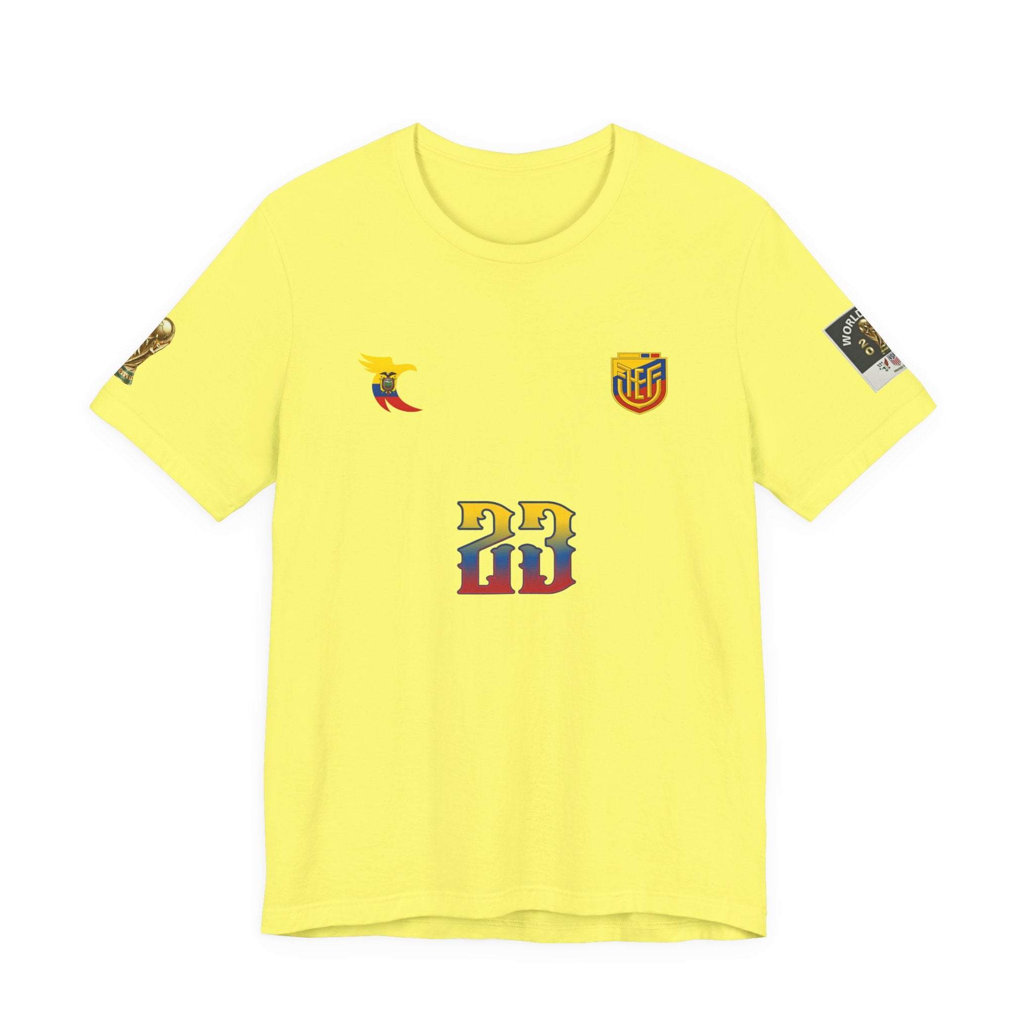 Caicedo Ecuador Soccer Jersey T‑Shirt — Custom Name & Number (23)
