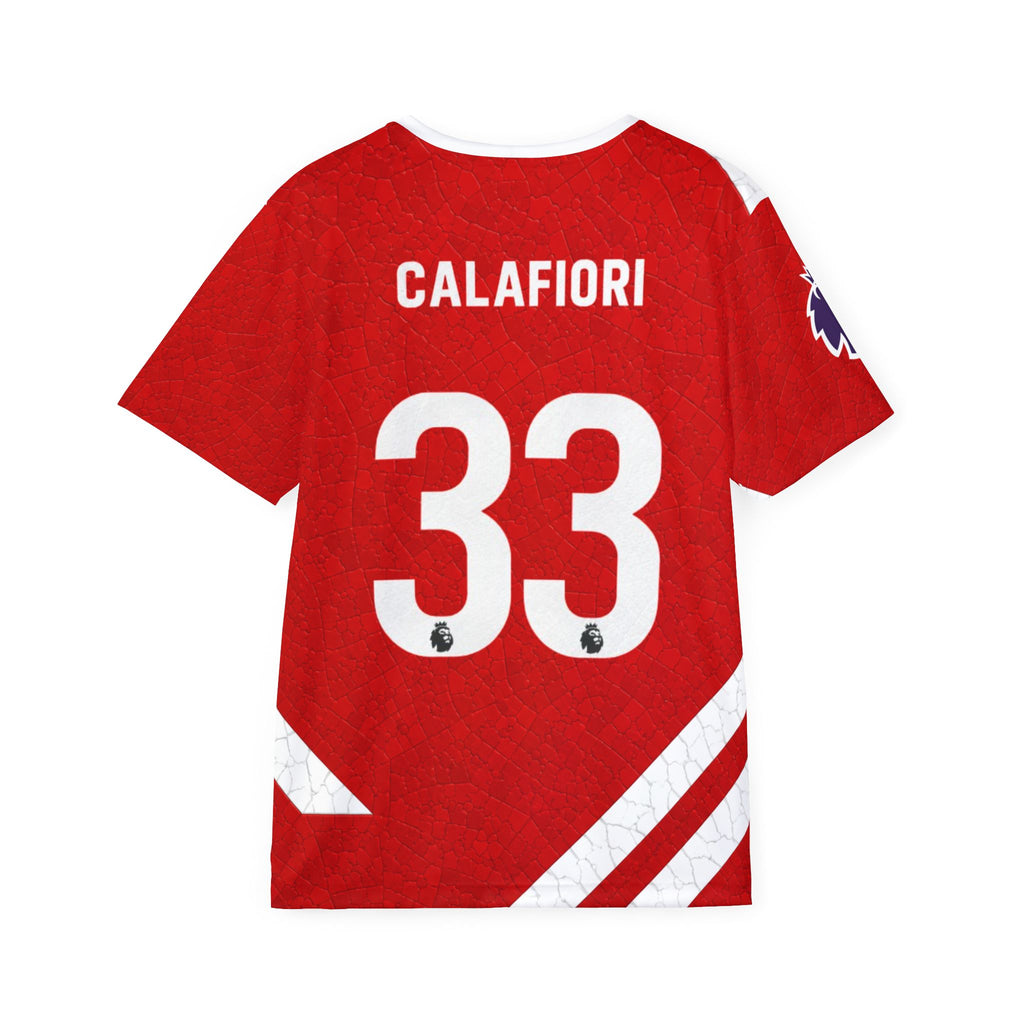 Arsenal-Inspired Men’s Soccer Jersey – Custom Name & Number (Calafiori 33)