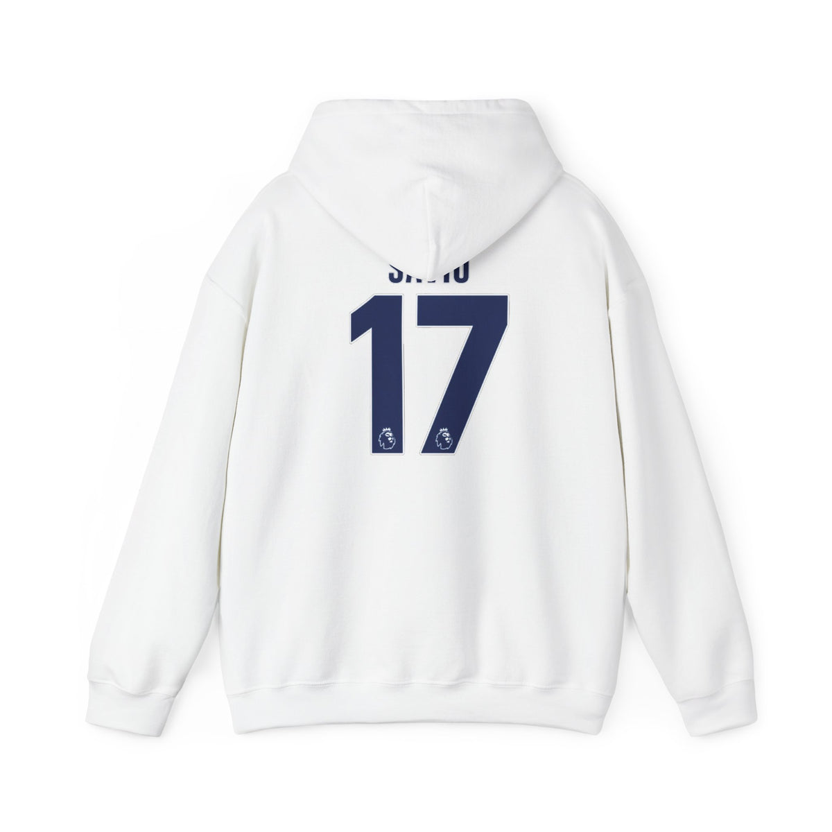 Tottenham Hotspur 17 Savio Football Hoodie — White AIA Logo Soccer Sweatshirt