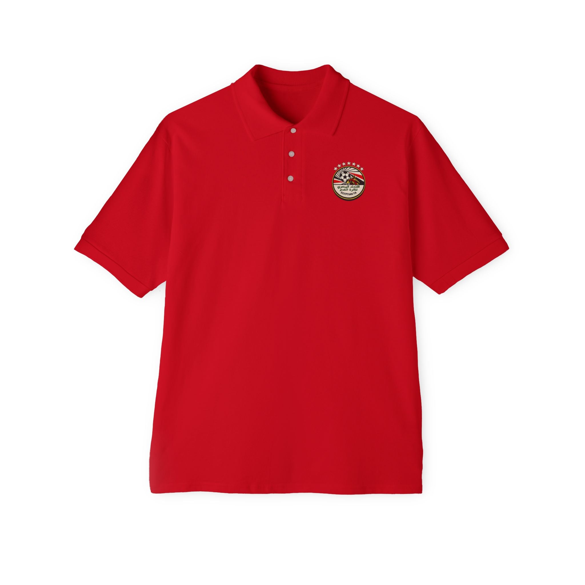 Men's Polo Shirt — M. Salah #10 Football Jersey Style