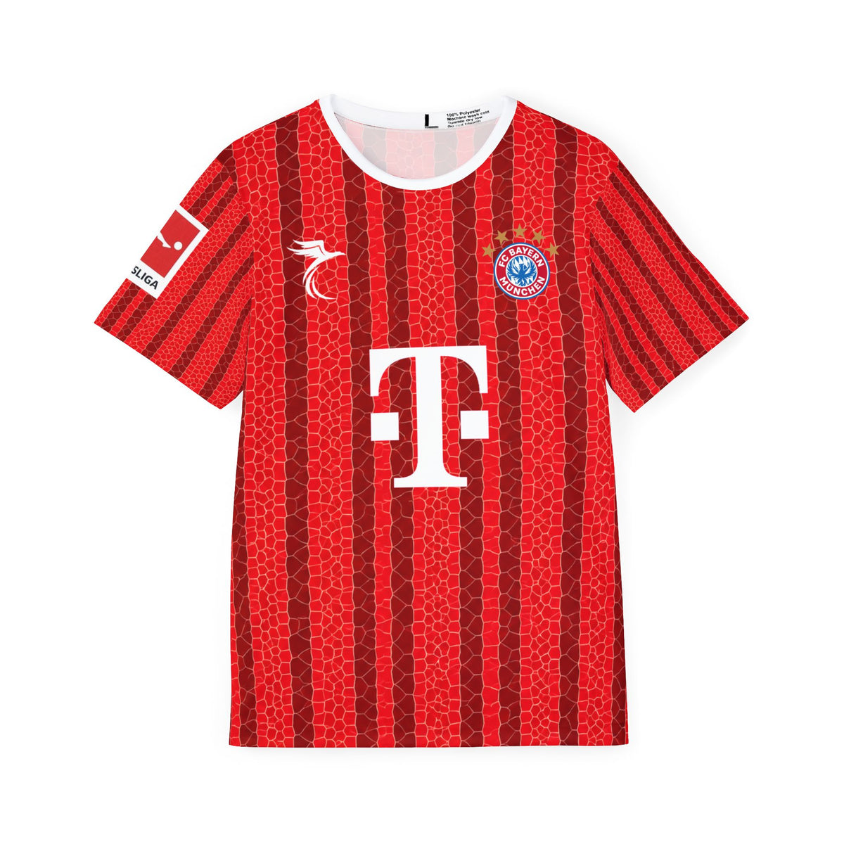 Kane #9 Red Striped Soccer Jersey — Men’s Fan Shirt